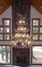 whitetail antler chandelier